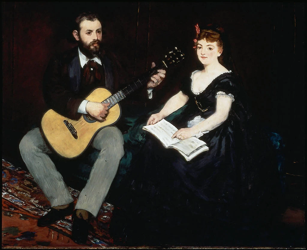  211-Édouard Manet, Lezione di musica, 1870-Museum of fine Art, Boston 